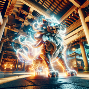 神前を守護する狛犬Ver3