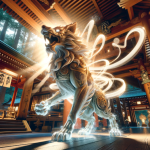 神前を守護する狛犬Ver2