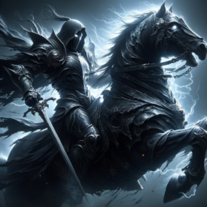 真っ黒な鎧をまとったダークナイト